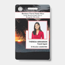 Cartão de Identificação Personalizado com Foto do 