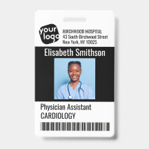 Cartão de Identificação Personalizado de Assistent