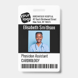 Crachá Cartão de Identificação Personalizado de Assistent