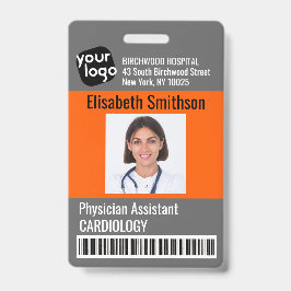 Crachá Cartão de Identificação Personalizado de Assistent