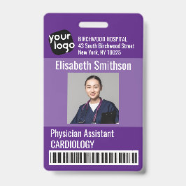 Crachá Cartão de Identificação Personalizado de Assistent