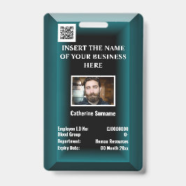 Crachá Cartão de identificação personalizado para funcion