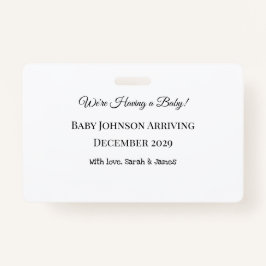 Crachá Cartão de Revenda de Bebê Personalizado