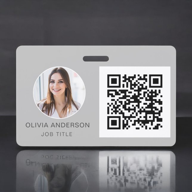 Crachá Cartão de visita de Foto de Cinza de de Silver Cod (Criador carregado)