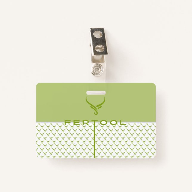 CRACHÁ CARTÃO DE VISITA FERTOOL (Frente com Clipe)