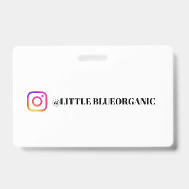Crachá Cartões de Negócios do Instagram | Seu Nome ID do