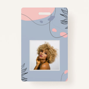 Crachá Casamento com Abstrato moderno japonês escandinavo