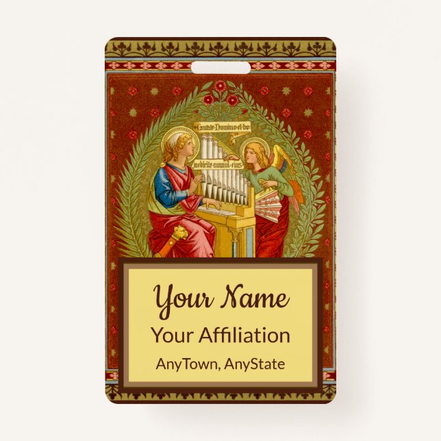 Crachá Cecília de Roma (SNV 36, Estilo 3) (Frente)