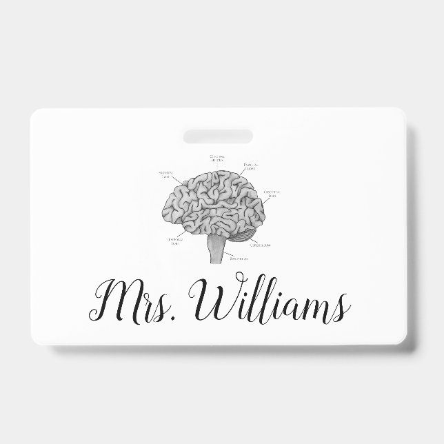 Crachá Cérebro Científico (Frente)