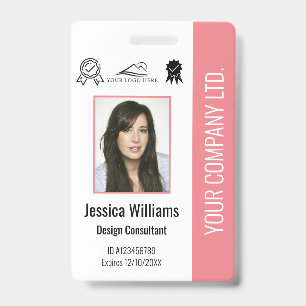 Crachá Certificação de Foto de Funcionário Personalizada