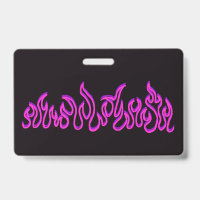 Chamas de Fogo Roxo Rosa Contorno de Chamas