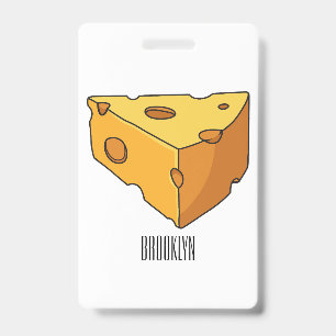 Crachá Cheese cartoon illustration