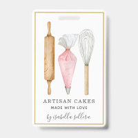 Chef de Padaria e Confeitaria Aquarela Utensílios 