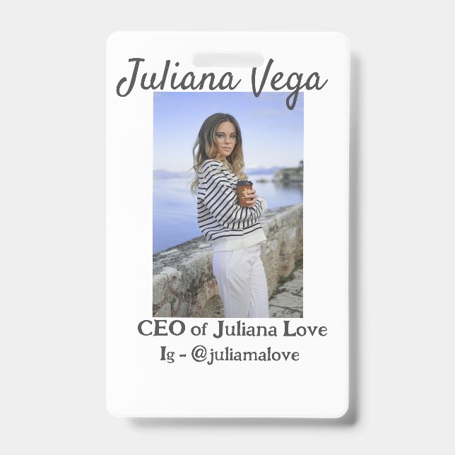 Crachá Chefe de administração da dona de negócios Chefe I (Frente)