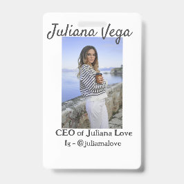 Crachá Chefe de administração da dona de negócios Chefe I