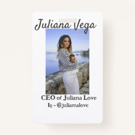 Crachá Chefe de administração da dona de negócios Chefe I