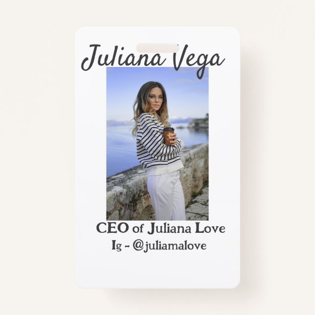 Crachá Chefe de administração da dona de negócios Chefe I (Frente)