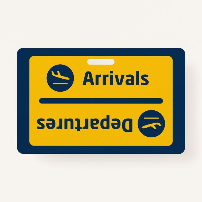 Crachá Chegadas/partidas (Frente)