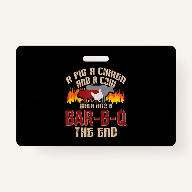 Crachá Churrasco B Q  Cookie Cookie Furioso Chicken Bar B (Frente)