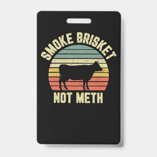 Crachá Churrasco Divertido  Brisket Fumado Não Grelhar po