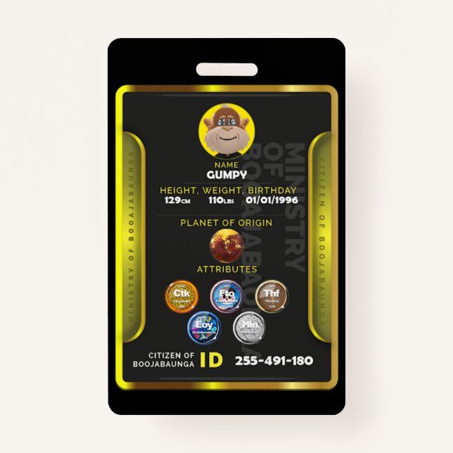 Crachá Cidadão  (Frente)