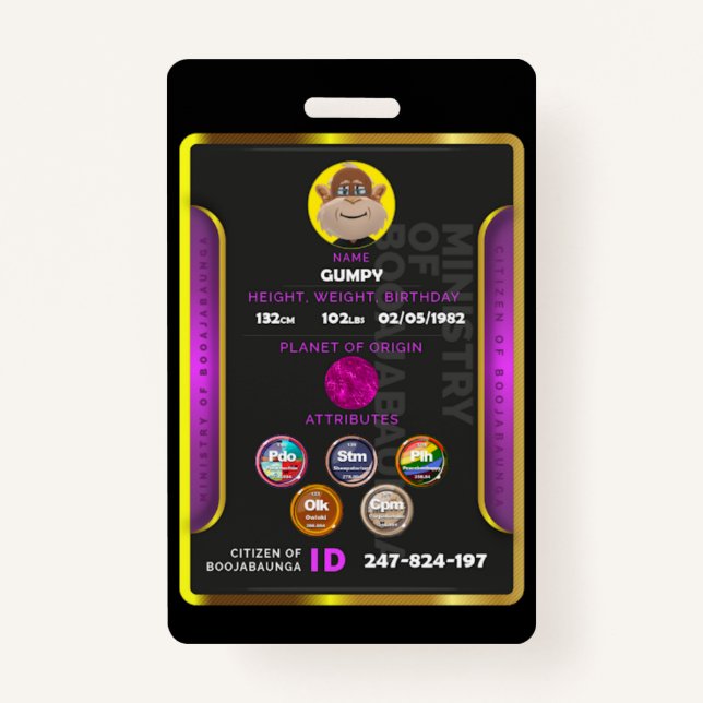 Crachá Cidadão  (Frente)