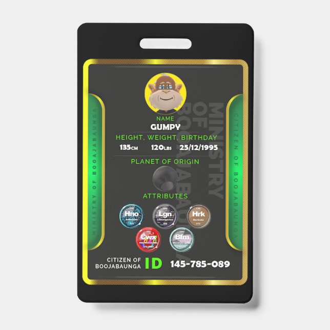 Crachá Cidadão  (Frente)