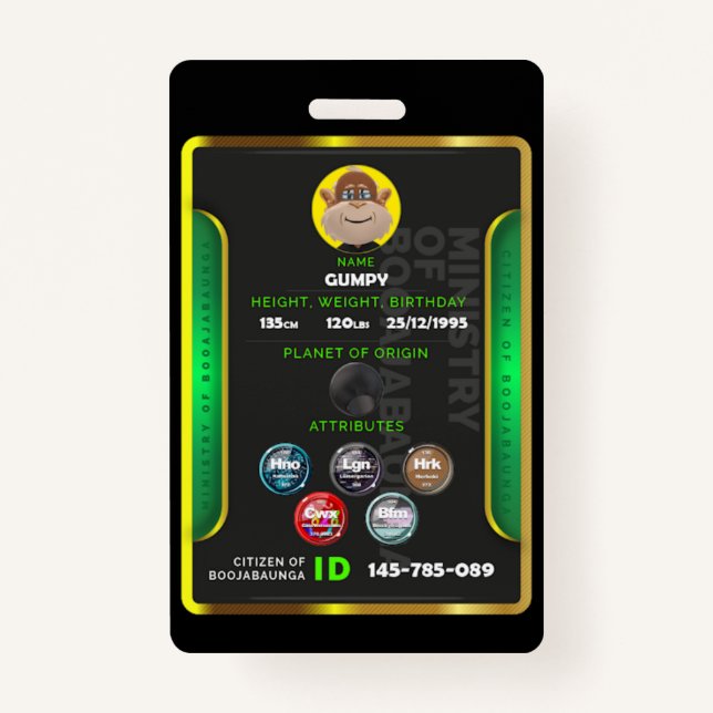 Crachá Cidadão  (Frente)