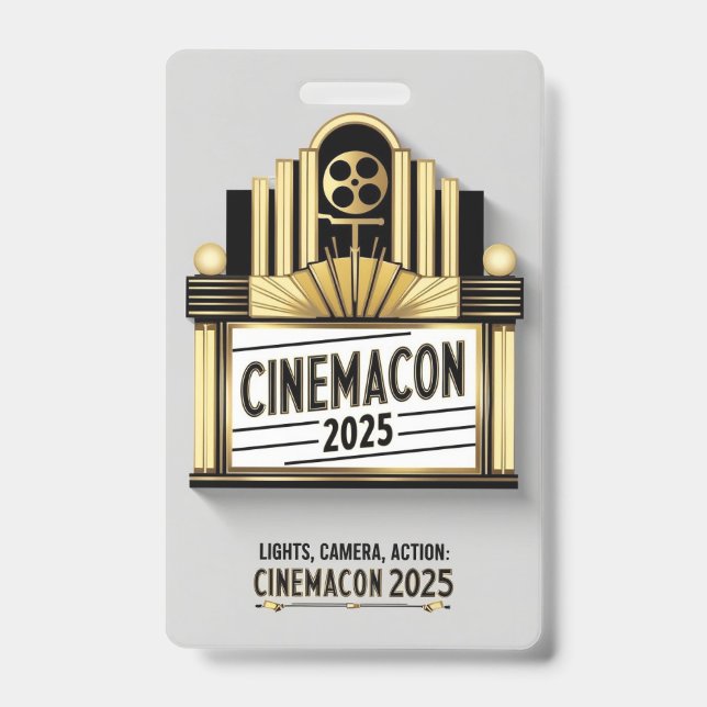 Crachá CinemaCon 2025 (Frente)