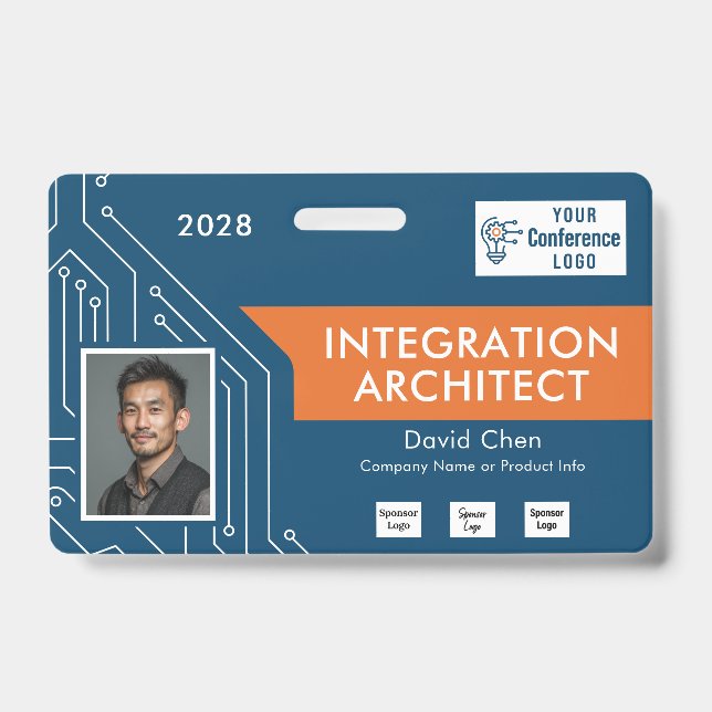 Crachá Circuit Technology Architect Vendor Photo ID Badge (Frente)