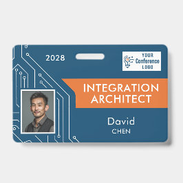 Crachá Circuit Technology Architect Vendor Photo ID Badge