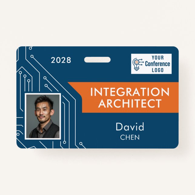 Crachá Circuit Technology Architect Vendor Photo ID Badge (Frente)