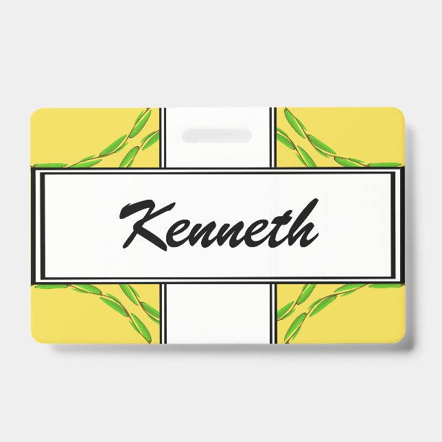 Crachá Círculo de Folhas de Kenneth Yoncich (Frente)