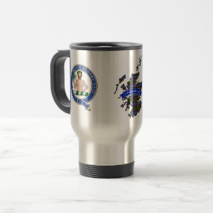 Crachá Clan Aikenhead e Caneca de viagem Tartan