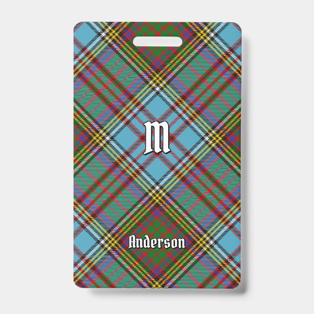 Crachá Clan Anderson Tartan (Front)
