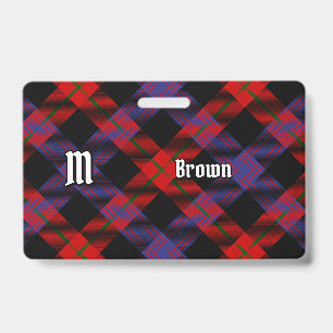 Crachá Clan Brown Tartan