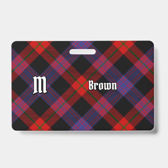 Crachá Clan Brown Tartan (Frente)