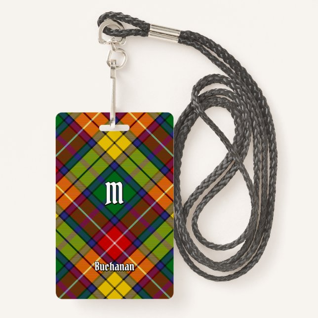 Crachá Clan Buchanan Tartan (Frente com cordão)