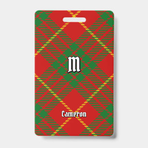 Crachá Clan Cameron Tartan