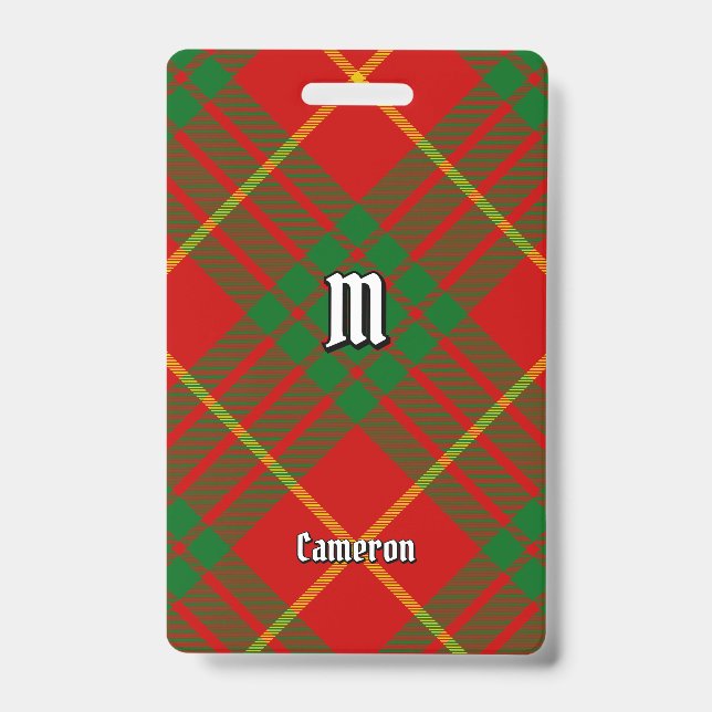 Crachá Clan Cameron Tartan (Frente)