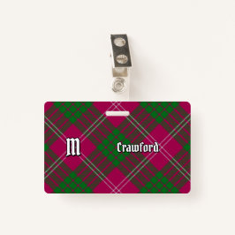 Crachá Clan Crawford Tartan