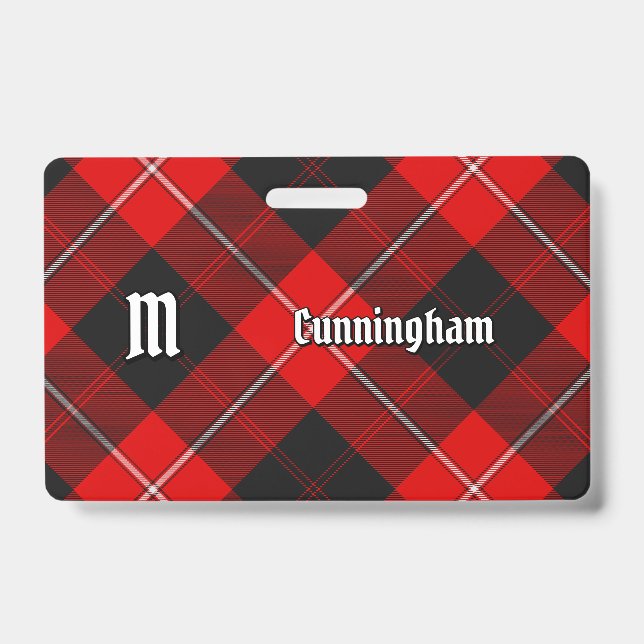 Crachá Clan Cunningham Tartan (Frente)