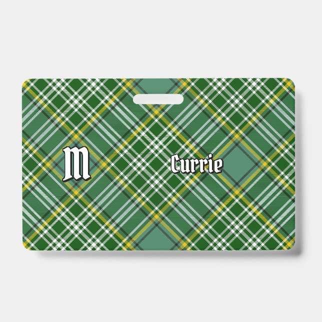 Crachá Clan Currie Tartan (Frente)