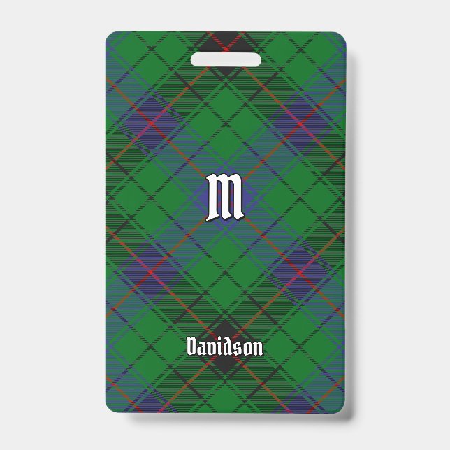 Crachá Clan Davidson Tartan (Frente)