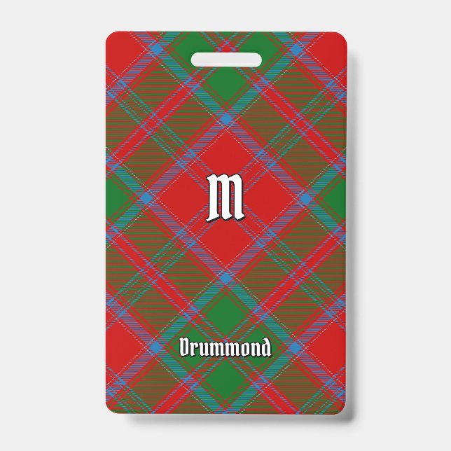 Crachá Clan Drummond Tartan (Frente)