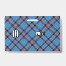Crachá Clan Elliot Antigo Tartan