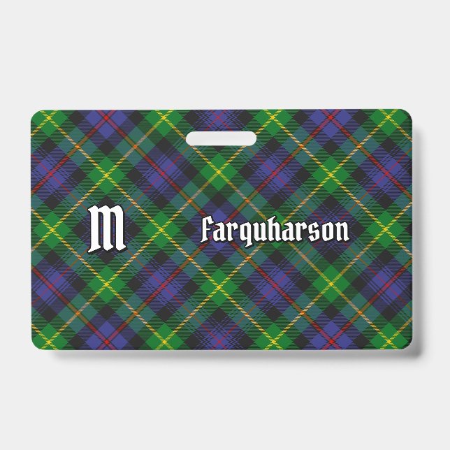 Crachá Clan Farquharson Tartan (Frente)