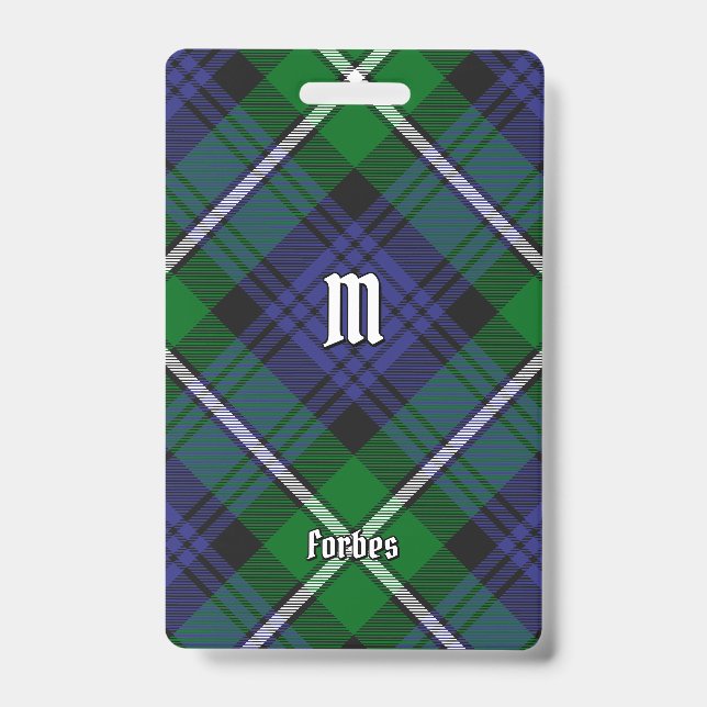 Crachá Clan Forbes Tartan (Frente)