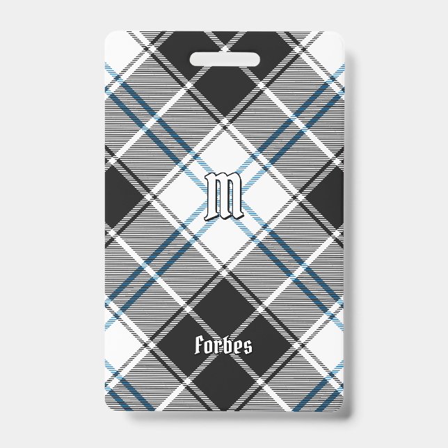 Crachá Clan Forbes Vestido Tartan (Frente)