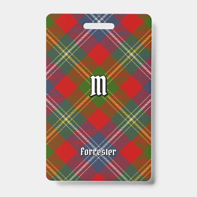 Crachá Clan Forrester Tartan (Frente)